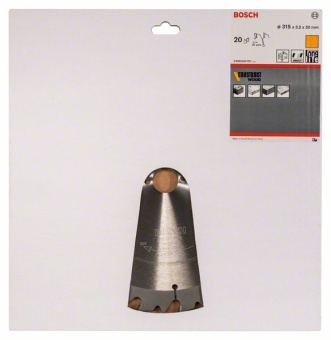 Пильный диск Construct Wood. 315 x 30 x 3,2 mm, 20 2608640701
